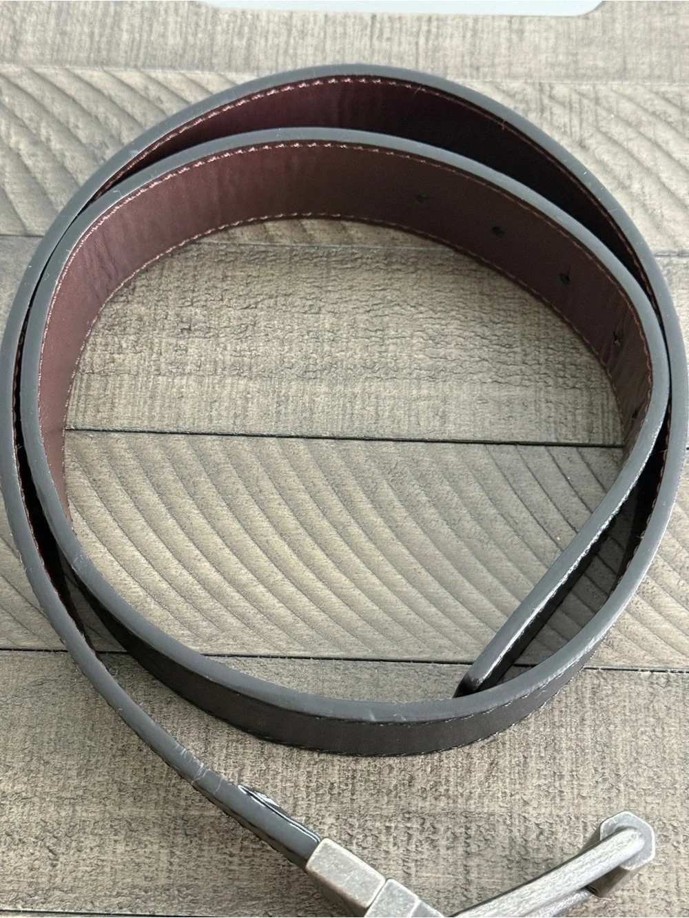 True Religion Men's Chuck Reversible Leather Belt Brown/Black Size 38